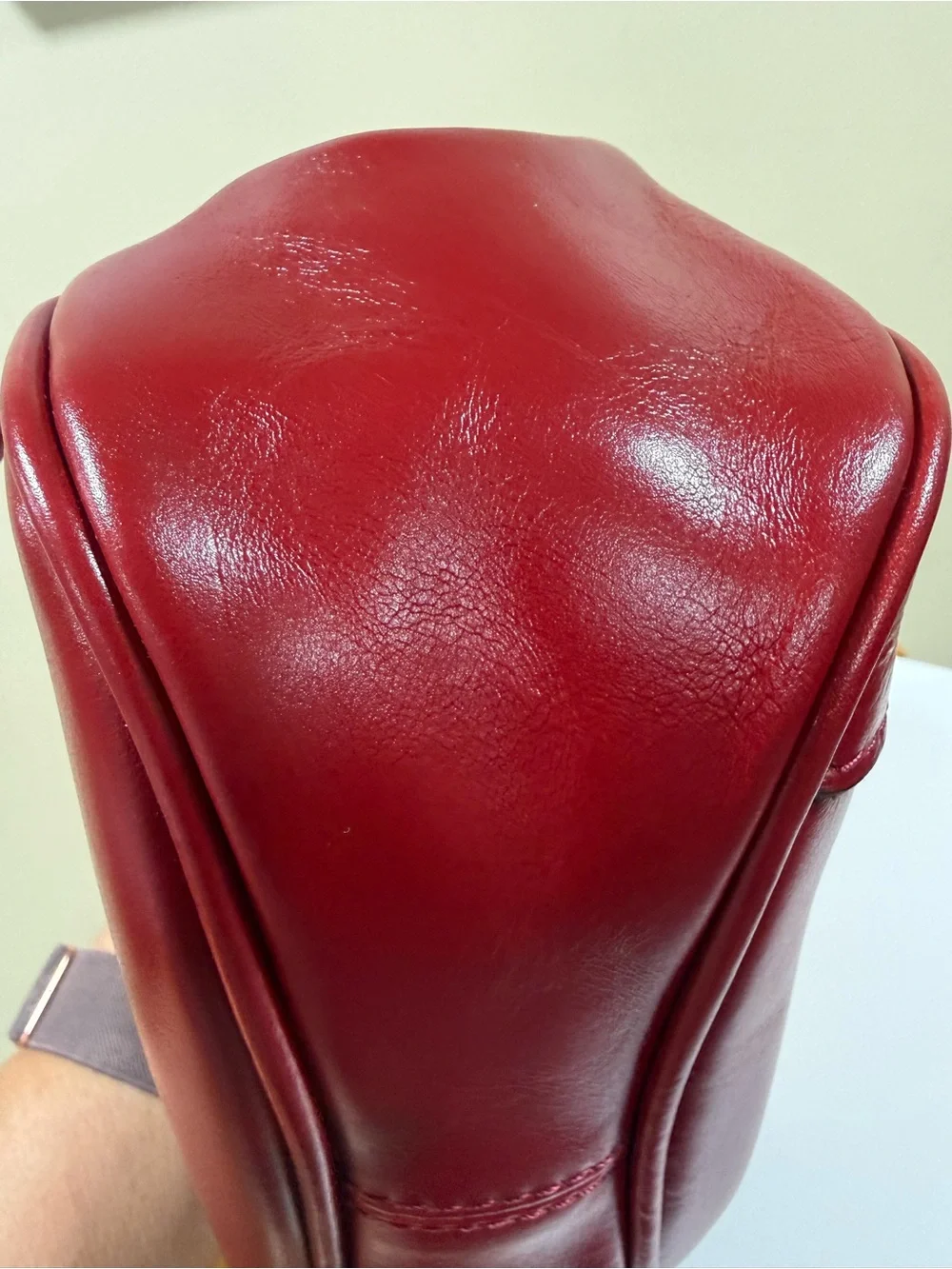Patricia Nash Ruby Red Leather Crossbody Bag